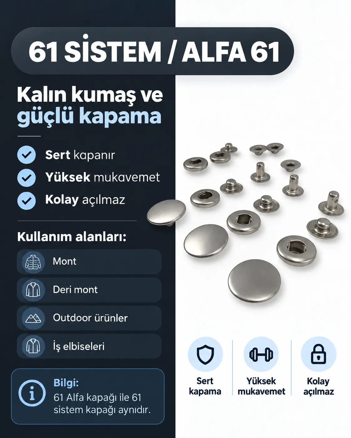 Alfa 61 çıtçıt parçaları
